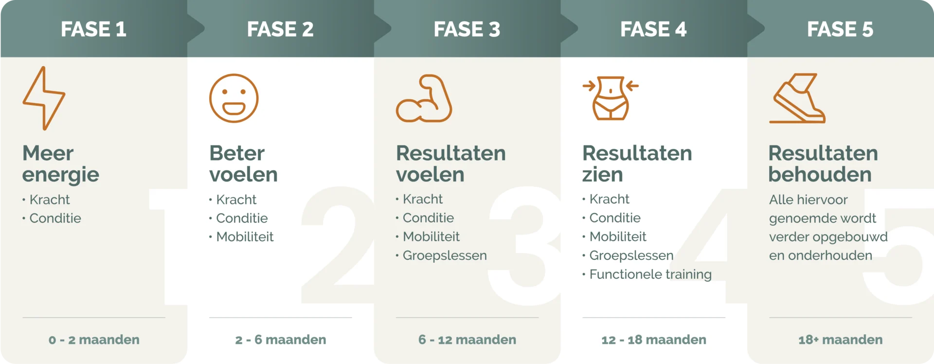 Fases LLIV de verschillende fases van LLIV Premium